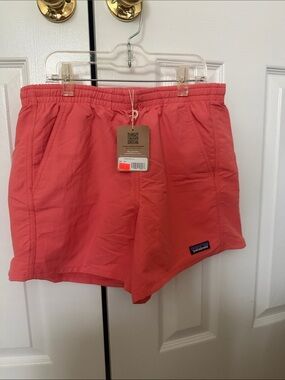 Patagonia Baggies Women's Coral-Pink Elastic Waist Shorts